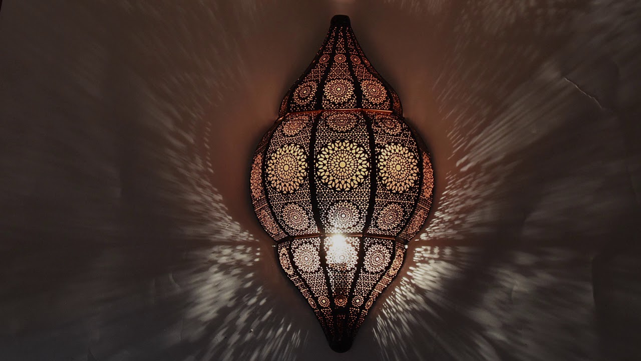 Oosterse wandlamp van fijn filigrain Merel in Wonderland