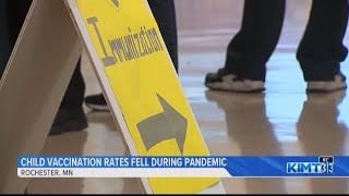 Child vaccination rates drop