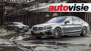 Audi S8 Plus Versus Mercedes-Amg S 63 Review - By Autovisie Tv