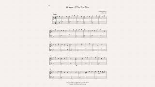 Graves of The Fireflies for Piano - Beginner - Graves of The Fireflies