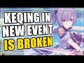 Keqing is SO GOOD in this new collab event | Honkai x Genshin Impact