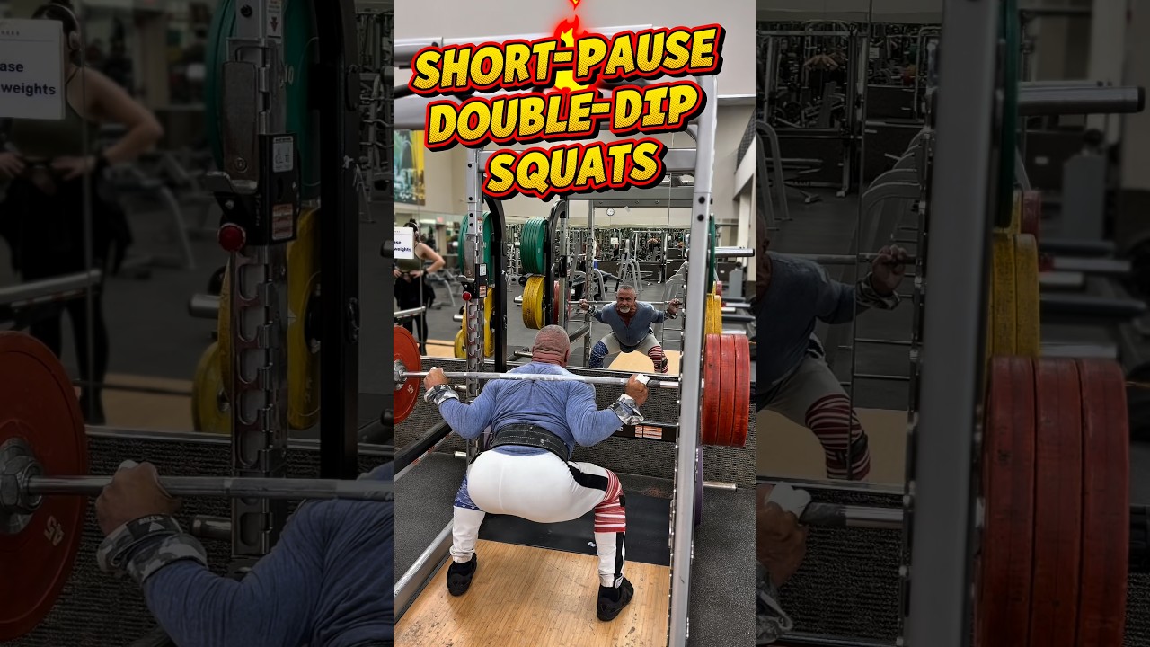 SHORT PAUSE DOUBLE DIP SQUATS #GLUTES #QUADS #workout #motivation #workouttips