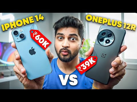 OnePlus 12R Vs iPhone 14 KONSA LENA CHAHIYE? Full Comparison in Hindi