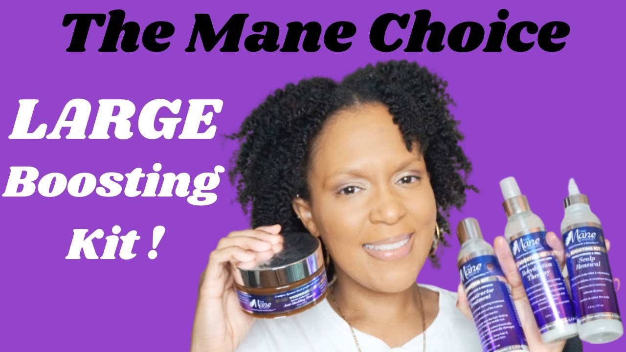 The Mane Choice LARGE BOOSTING KIT on 4C Hair!