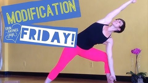 Modification Friday - Utthita Parsvakonasana - Extended Side Angle Yoga Pose