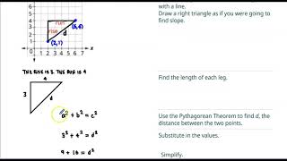 Math 10 1.7 Example 1 Use the rectangular coordinate system to find the distance between points