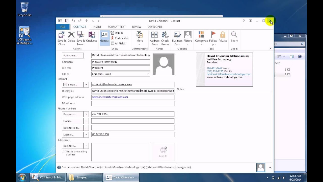How To Use VCF Search In Multiple Files At Once Software