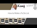 How to Make a To Do List