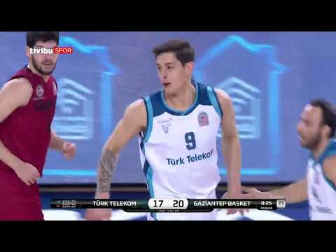 Maç Özeti:Türk Telekom Spor - Gaziantep Basketbol 24.Hafta Maç Özeti