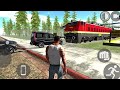 Indian bike driving 3D 🔥 challenge gameplay 🎯 Black Scorpio vs Train Challenge 🚂 😱