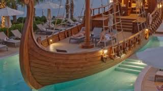 Cinematic Viking Ship Pool Construction Journey#construction