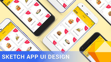 Choose Food Sketch App UI Design Tutorial