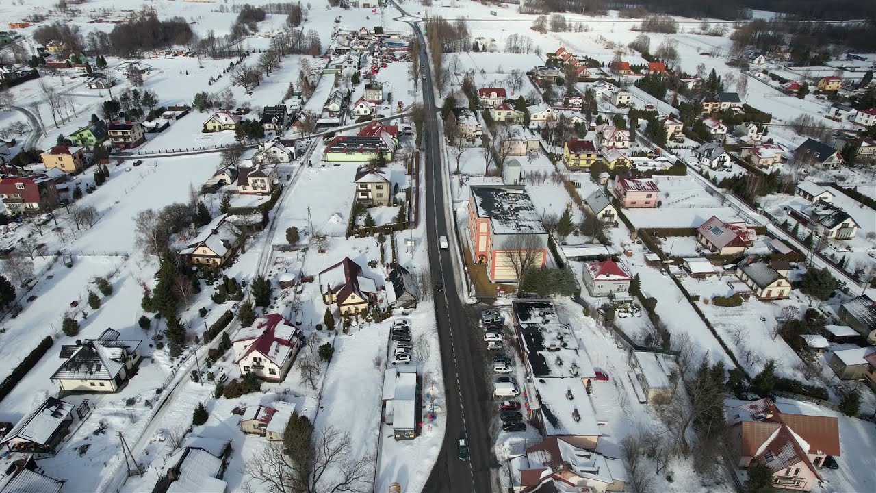 Buczkowice z lotu ptaka. 03.02.2022r.