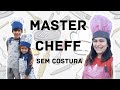 Roupa de Master cheff sem costura