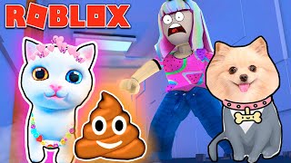 ОБКАКАЛА ВЕСЬ ДОМ ЗЛОЙ ДЕВОЧКЕ В РОБЛОКС | КОШАЧЬЯ ВЕЧЕРИНКА В ROBLOX | КАКАЮЩИЙ КОТИК