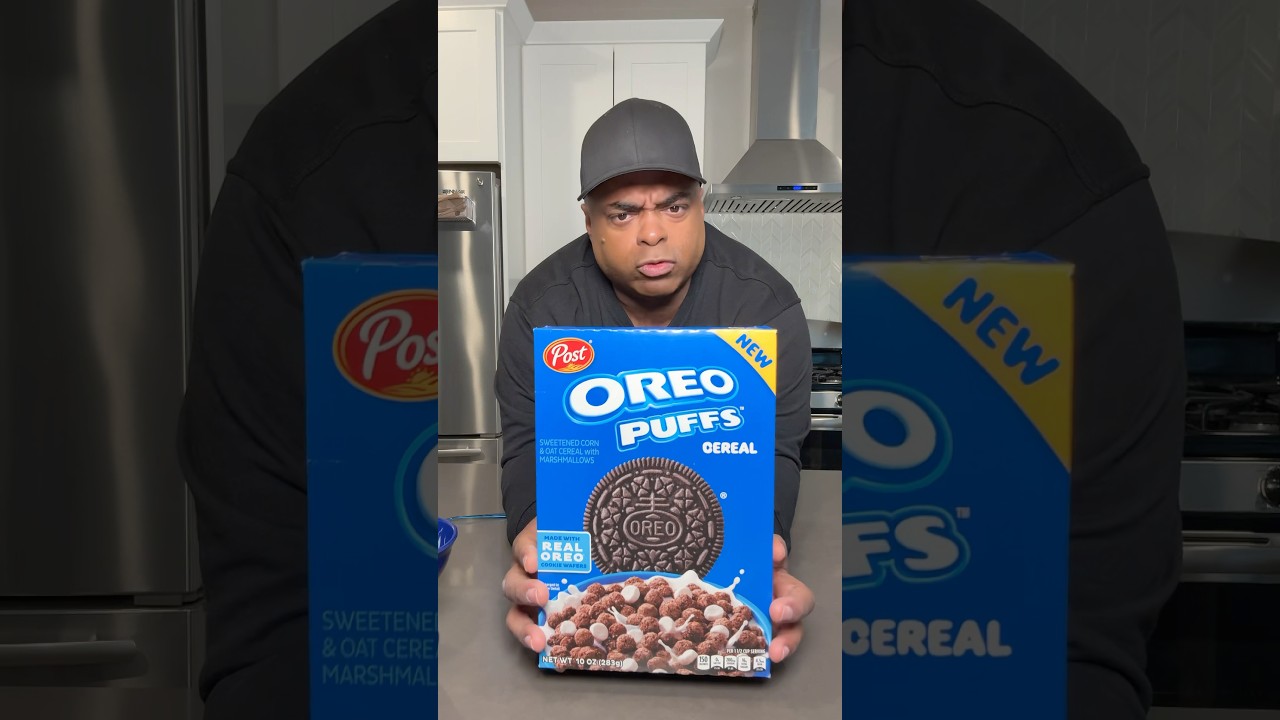 Oreo Puffs cereal taste test! @Oreo