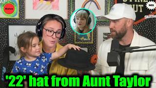 Wyatt & Mom Kylie kelce thank Aunt Taylor Swift & Uncle Travis for 6th birthday gift on Podcast