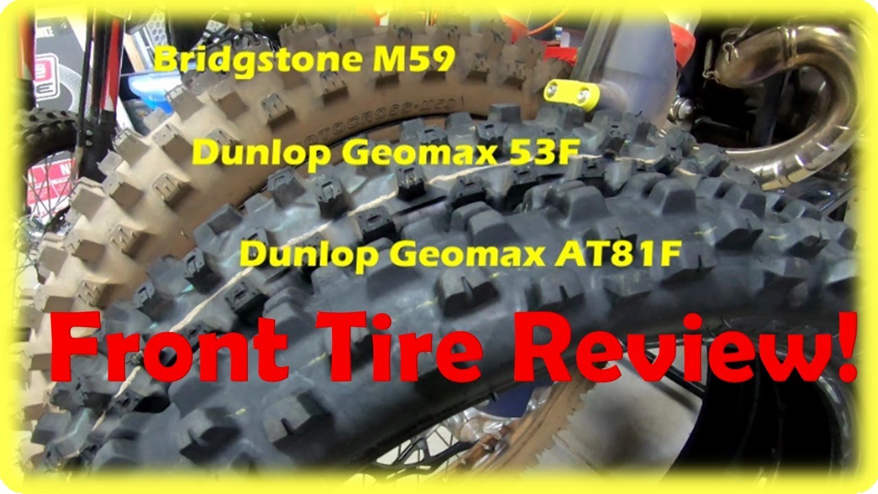 Dirt Bike Front Tire Review Side By Side Comparison M59 AT81F & MX53F