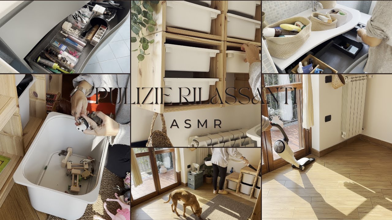 ORGANIZZAZIONE CAMERETTA IKEA | Pulizie profonde rilassanti dentro ai cassetti  - ASMR Cleaning