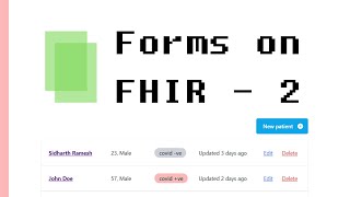 Information Building Patient Registration Forms on FHIR - Part 2 Guide