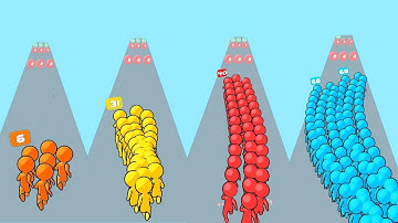 Runner Pusher - All Levels Funny Gameplay Walkthrough