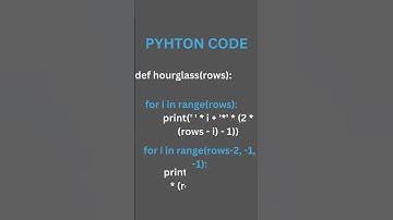 Hourglass in python