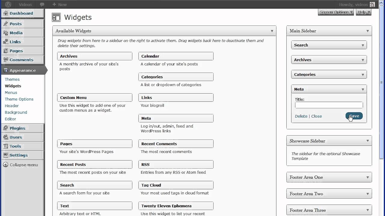 WordPress Widgets - YouTube