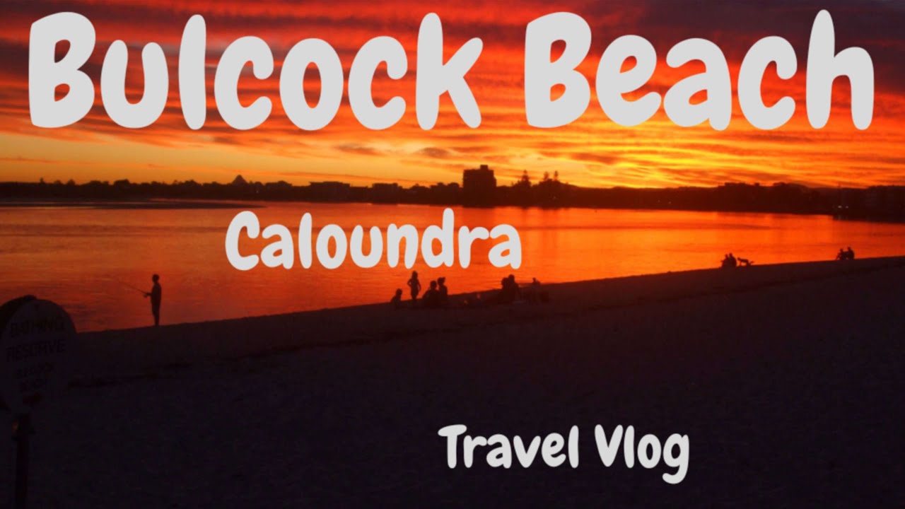 (Bulcock Beach) Caloundra, The most beautiful sunset experience. sky is on fire. walking tour 4K