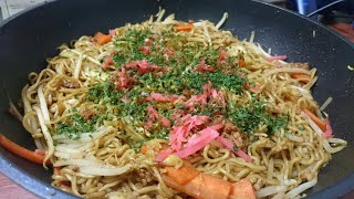 【深夜の飯テロ大盛り焼きそば日記❗】ペヤング❗マルちゃん❗シマダヤ❗おやじ特製味付けで焼きそば作って見ました❗