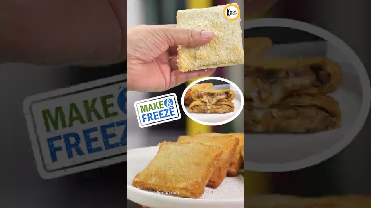 Cheeseburger Samosa Parcels 👉Make and Freeze Ramadan Special Recipe by Food Fusion