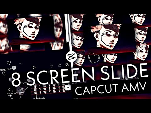 MULTI/8 SCREEN SLIDE BAR EFFECT LIKE AFTER EFFECTS | CAPCUT AMV/EDIT TUTORIAL