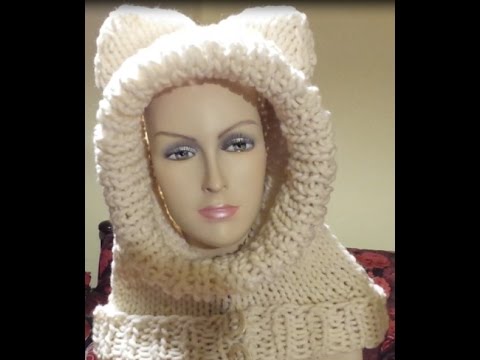 Tutorial cappuccio a maglia ai ferri - knitted hood - gorra tejida con dos  agujas - YouTube