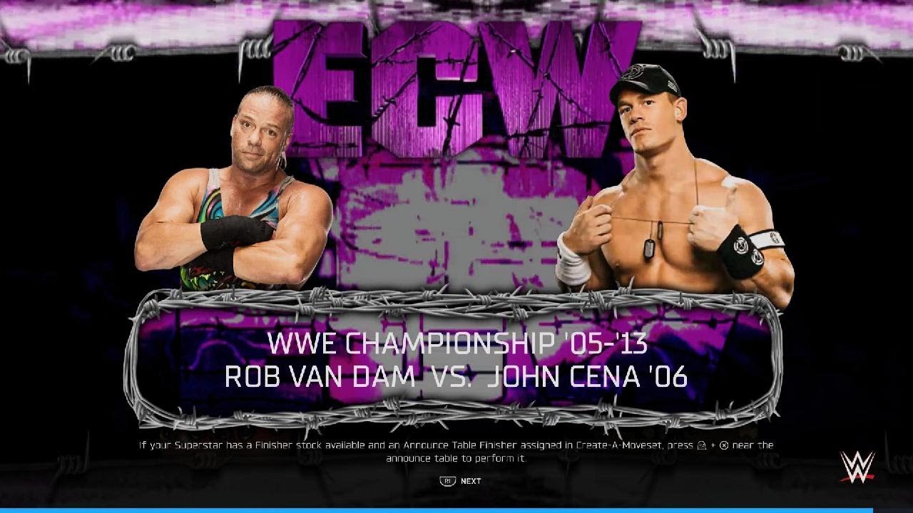 ECW 2K25 Rob Van Dam VS John Cena!?!? - YouTube