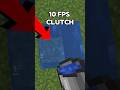 240 vs 10 fps Clutch #games #minecraft #gaming #videogames