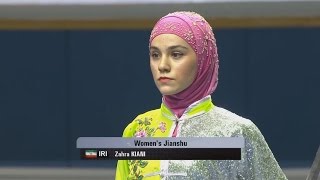 1st Taolu World Cup - Zahra Kiani (IRI) - Women's Jianshu - 3rd Place
