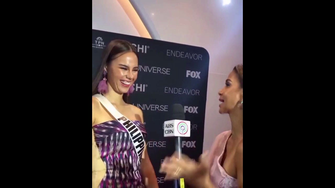 Catriona Gray Interview After the Preliminary Competetion YouTube