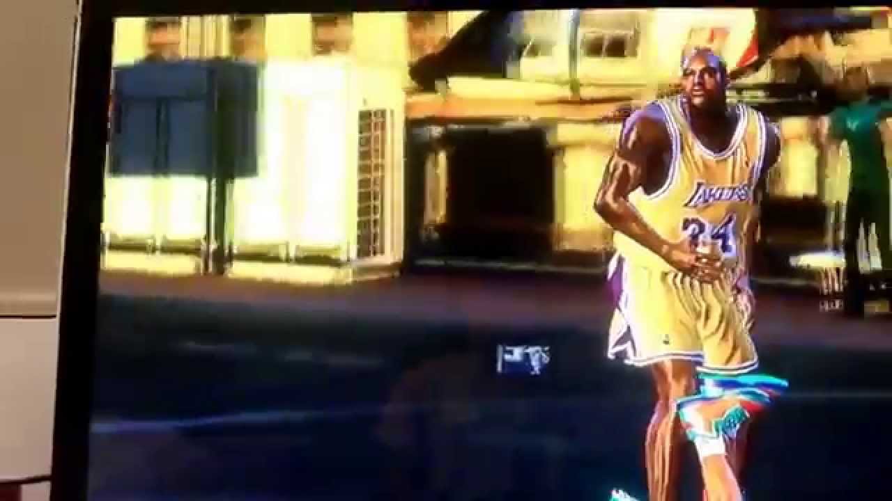 Shaquille O'Neal knocks out Muggsy Bogues: NBA2K14 - YouTube