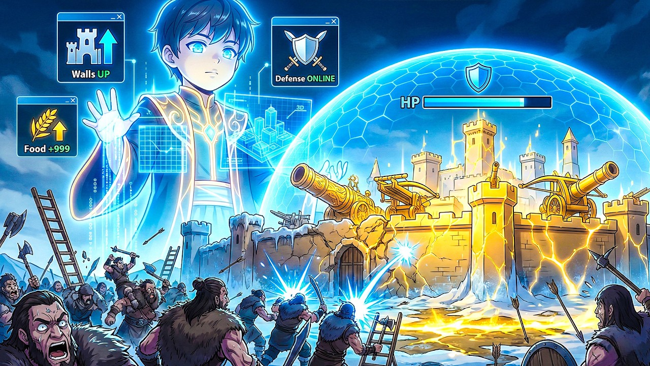 Barbarians Attacked The "Weak" Lord, Not Knowing He Can PRINT Infinite RESOURCES!