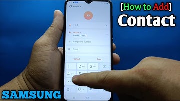 How to add contact on Samsung Galaxy A02