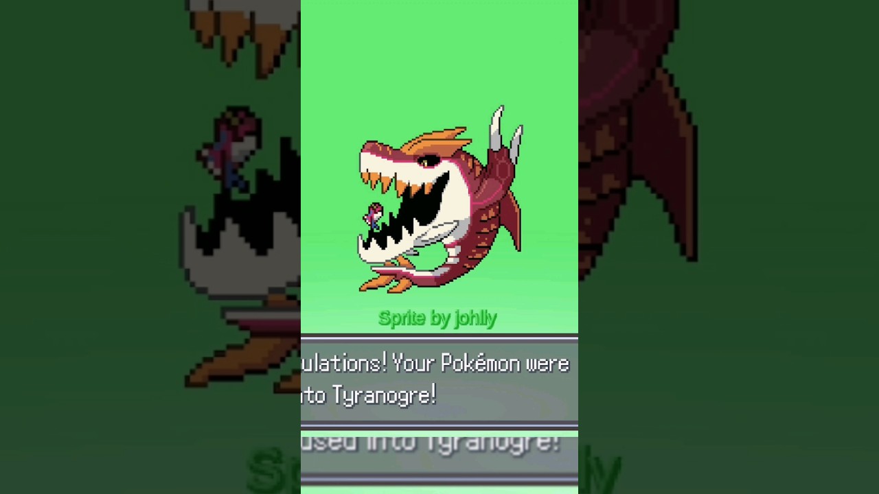 Pokemon Infinite Fusion Tyrantrum x Kyogre 
