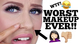 FULL FACE USING MAKEUP I HATE!!!!!!!