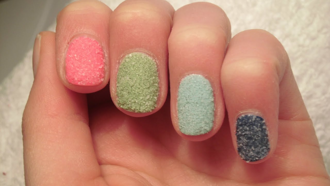 DIY Sand Nail Polish YouTube