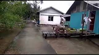 Gelombang Dahsyat di pulau tanjung pengapit Galang