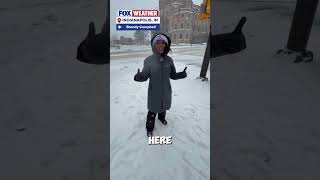 FOX Weather's Brandy Campbell goes behind the scenes in #Indianapolis as #snow  hammers the state