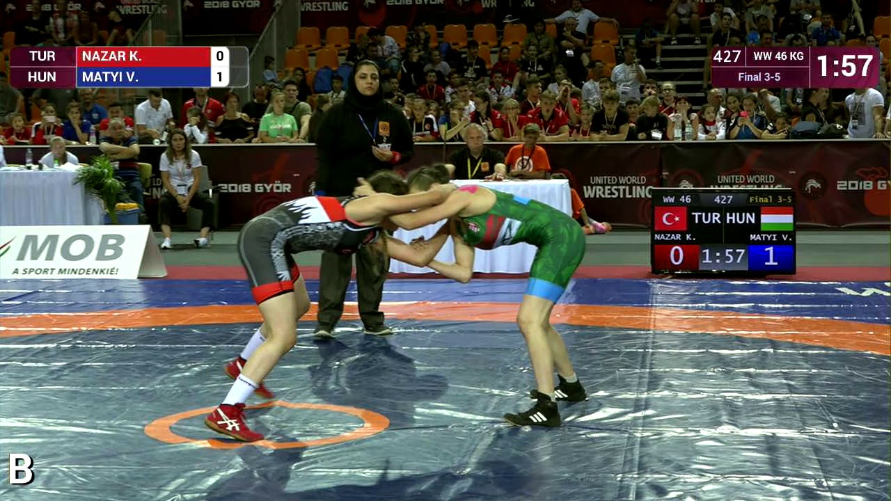 BRONZE WW - 46 kg: K. NAZAR (TUR) v. V. MATYI (HUN)