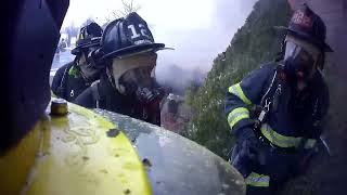 FIRE CAM, WORKING FIRE, Ladder Officer POV