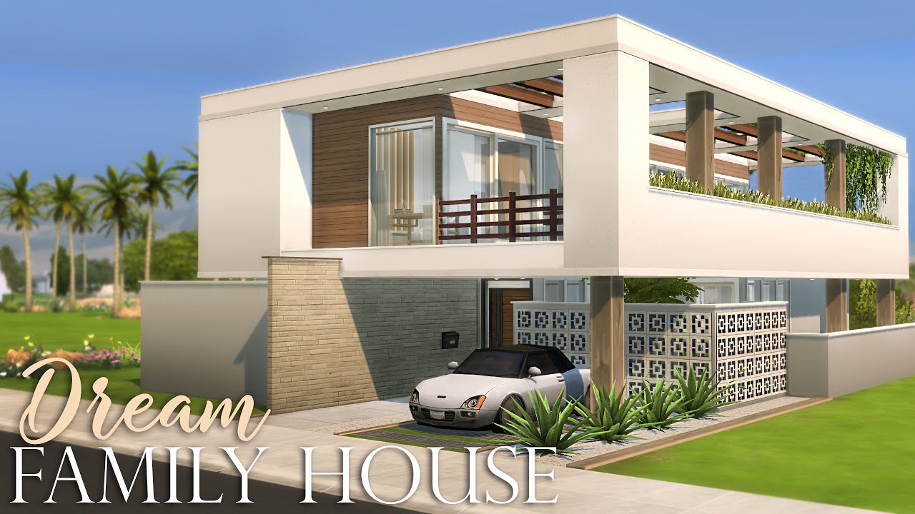 Family Dream House | Stop Motion Speed build | The Sims 4 | NO CC - YouTube