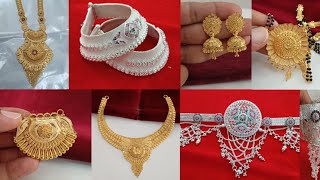 New D & Silver Wedding Jewellery Designs 2024 With Weight & Price Latest D Jewellery Design