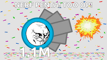 NERF PENTA? TOO OP! - Pentashot 4TDM 1.1M - diep.io Over 1 Milllion