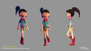Ellie Rig - 3D Animation Walk Cycle 01
